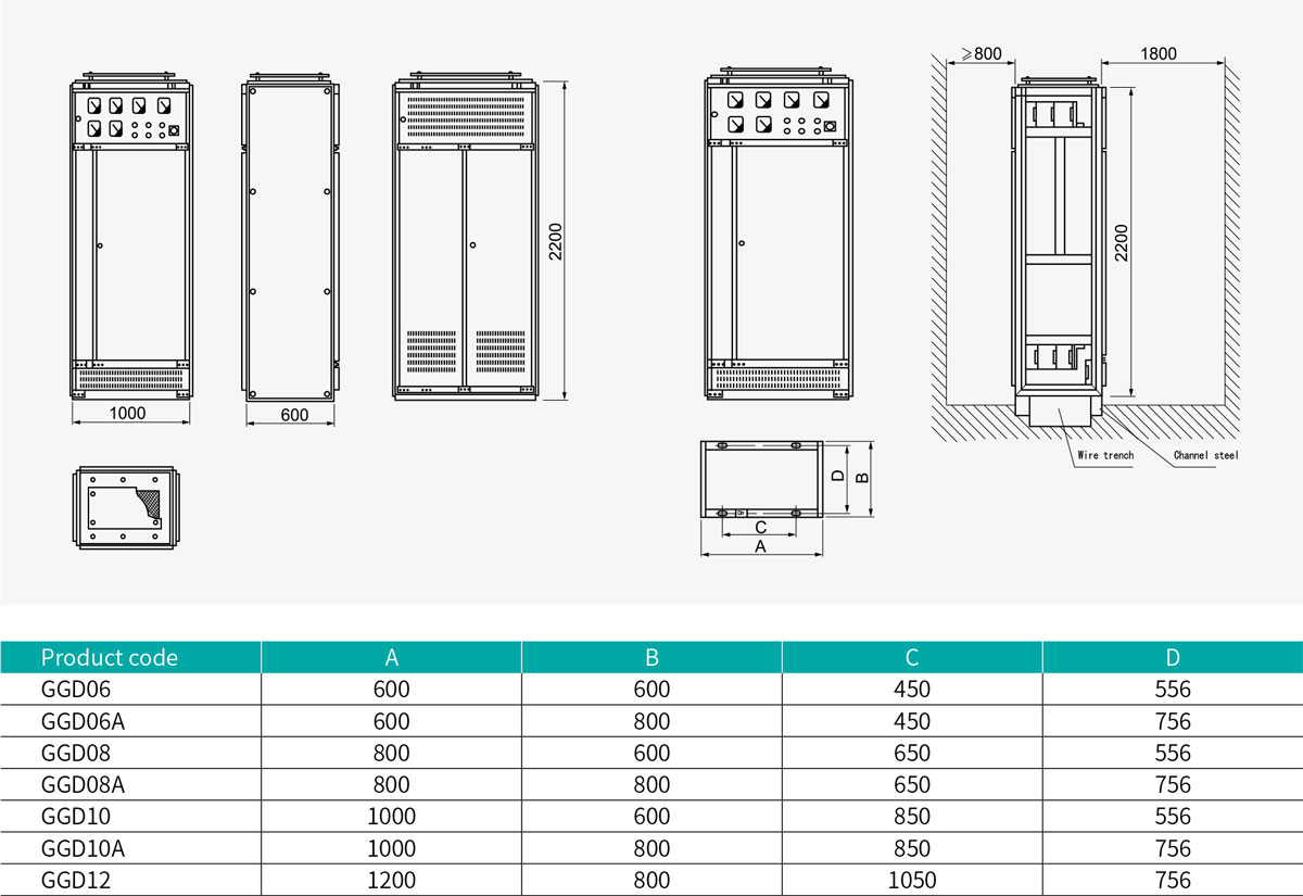 GGD AC Low-voltage Fixed Switchgear Internal Structure.jpg